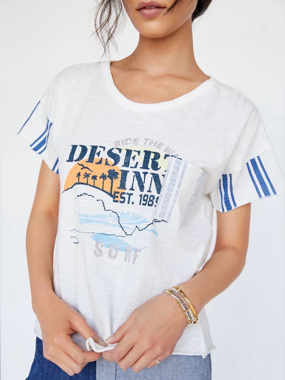 Pilcro Desert Inn Graphic Tee